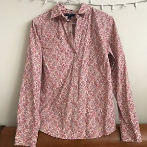 Land's End Floral Button Down